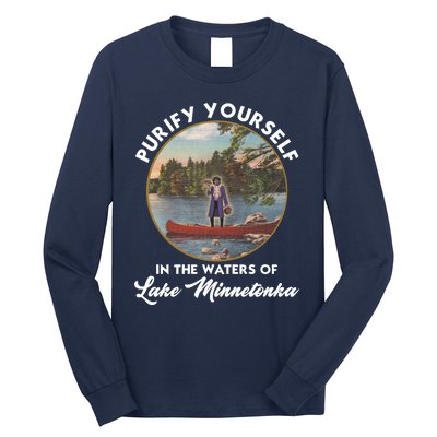 Purify Yourself In The Waters Of Lake Minnetonka Vintage Long Sleeve Shirt