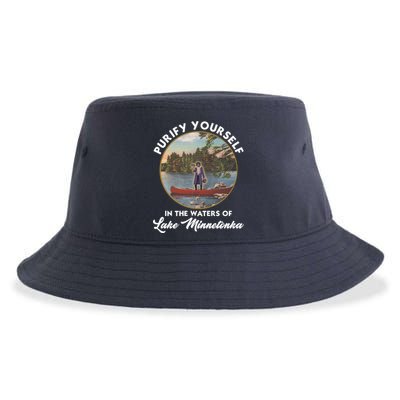 Purify Yourself In The Waters Of Lake Minnetonka Vintage Sustainable Bucket Hat