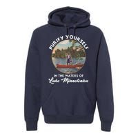 Purify Yourself In The Waters Of Lake Minnetonka Vintage Premium Hoodie