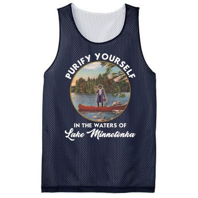 Purify Yourself In The Waters Of Lake Minnetonka Vintage Mesh Reversible Basketball Jersey Tank