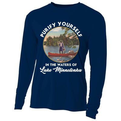 Purify Yourself In The Waters Of Lake Minnetonka Vintage Cooling Performance Long Sleeve Crew