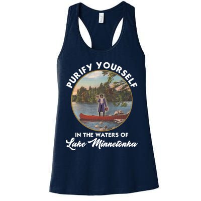 Purify Yourself In The Waters Of Lake Minnetonka Vintage Womens Tank Top