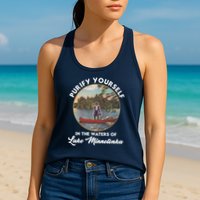 Purify Yourself In The Waters Of Lake Minnetonka Vintage Womens Tank Top