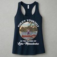 Purify Yourself In The Waters Of Lake Minnetonka Vintage Womens Tank Top