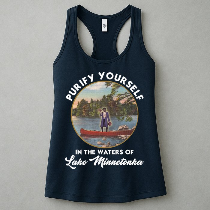 Purify Yourself In The Waters Of Lake Minnetonka Vintage Womens Tank Top