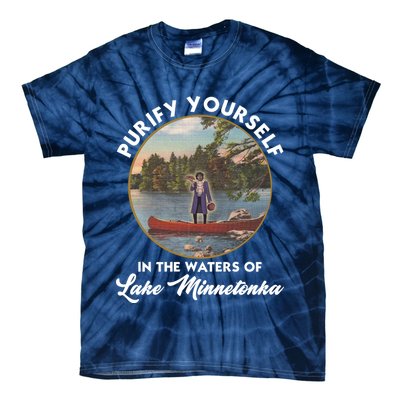 Purify Yourself In The Waters Of Lake Minnetonka Vintage Tie-Dye T-Shirt