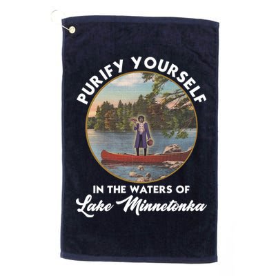Purify Yourself In The Waters Of Lake Minnetonka Vintage Golf Towel