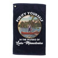Purify Yourself In The Waters Of Lake Minnetonka Vintage Golf Towel