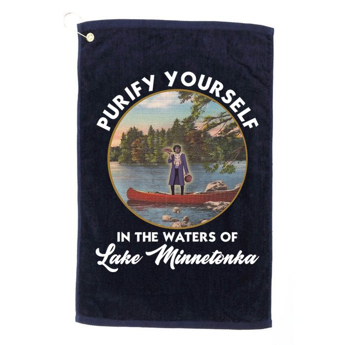 Purify Yourself In The Waters Of Lake Minnetonka Vintage Golf Towel