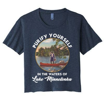 Purify Yourself In The Waters Of Lake Minnetonka Vintage Crop Top