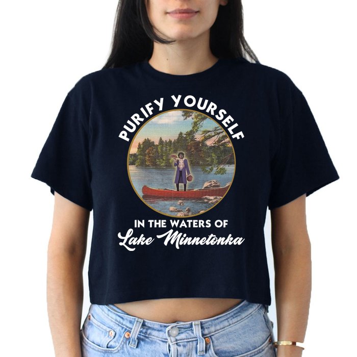 Purify Yourself In The Waters Of Lake Minnetonka Vintage Crop Top