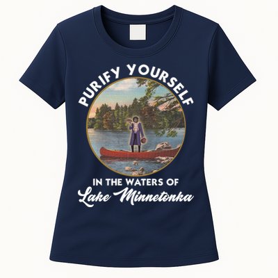 Purify Yourself In The Waters Of Lake Minnetonka Vintage Womens T-Shirt
