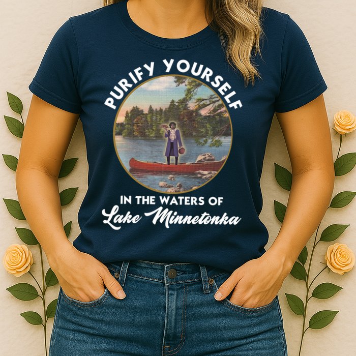 Purify Yourself In The Waters Of Lake Minnetonka Vintage Womens T-Shirt