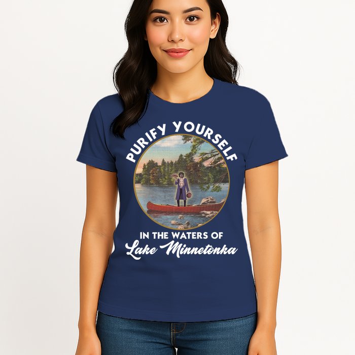 Purify Yourself In The Waters Of Lake Minnetonka Vintage Womens T-Shirt