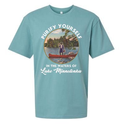 Purify Yourself In The Waters Of Lake Minnetonka Vintage Sueded Cloud Jersey T-Shirt