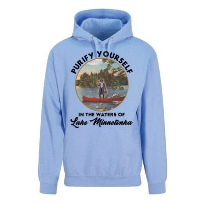 Purify Yourself In The Waters Of Lake Minnetonka Vintage Unisex Surf Hoodie