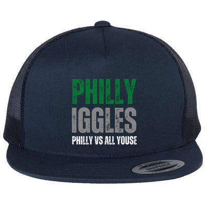 Phill Y Iggles Phill Y Vs All Youse Flat Bill Trucker Hat