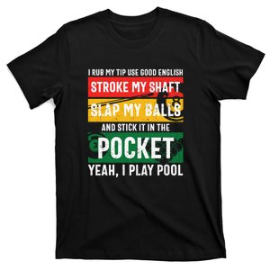 Pocket Yeah, I Play Pool Billiards Dad Gift For Father’s Day T-Shirt