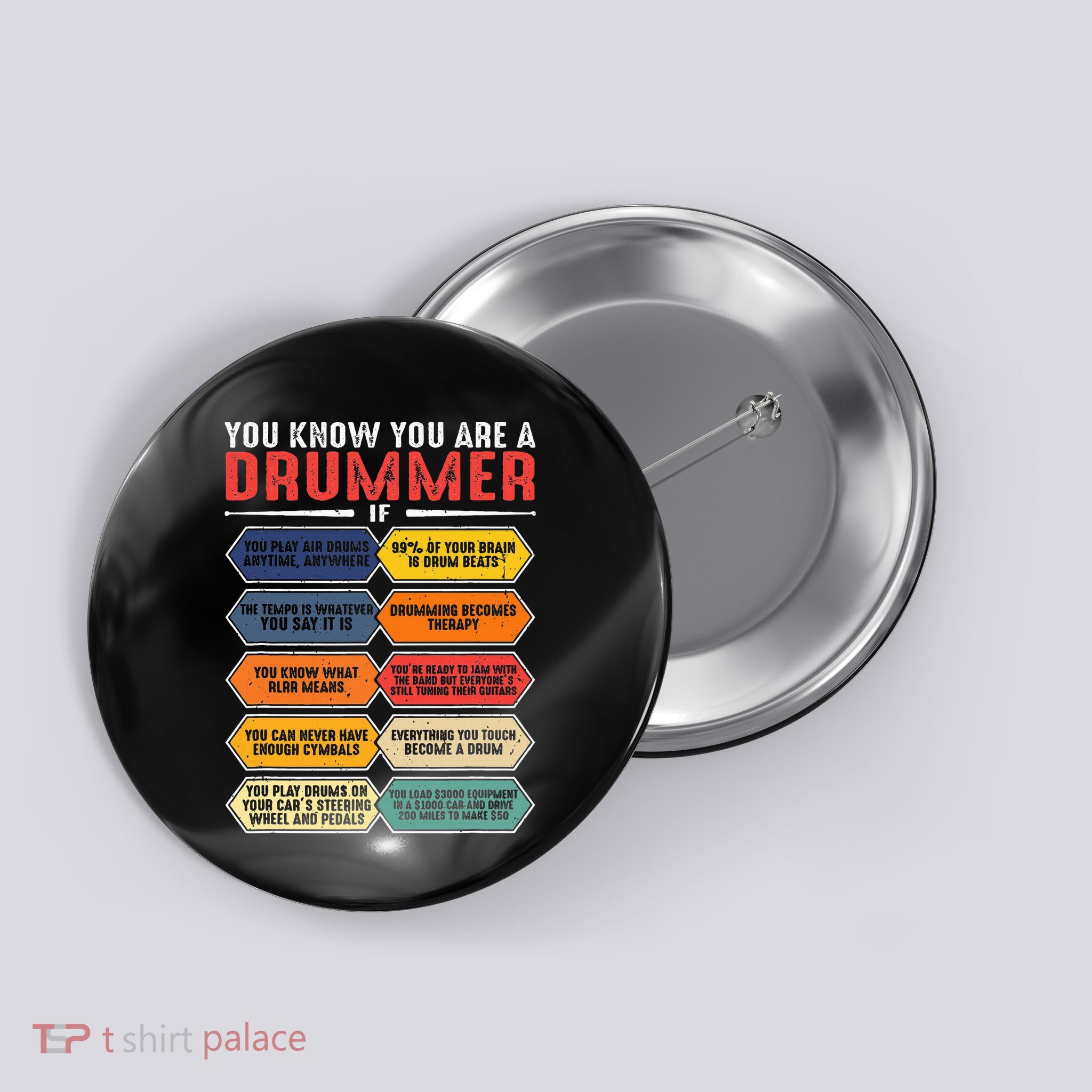Percussion You Know You Are Drummer Percussionist Button