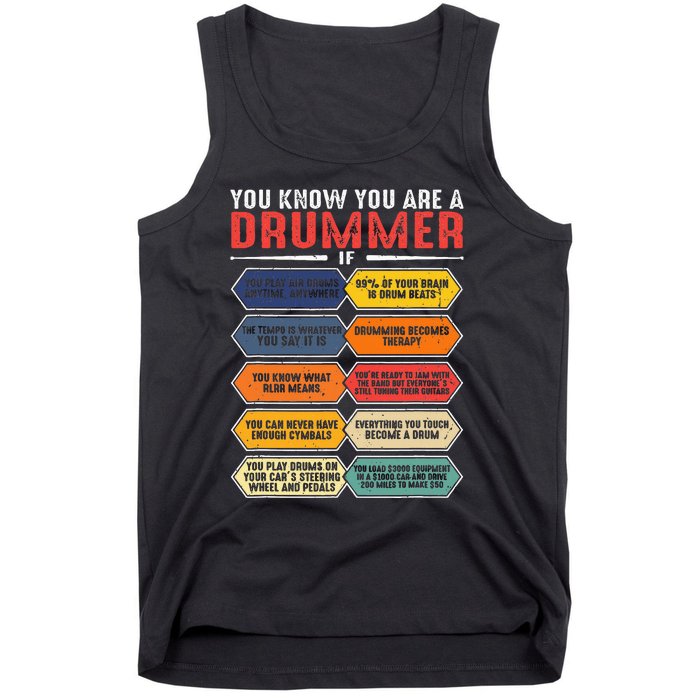 Percussion You Know You Are Drummer Percussionist Tank Top