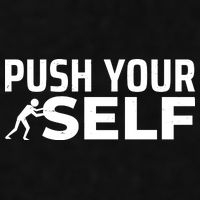 Push Yourself Motivational Ladies PosiCharge Tri-Blend Wicking Tank