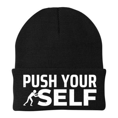 Push Yourself Motivational Beanie
