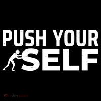 Push Yourself Motivational Youth Performance Sprint T-Shirt