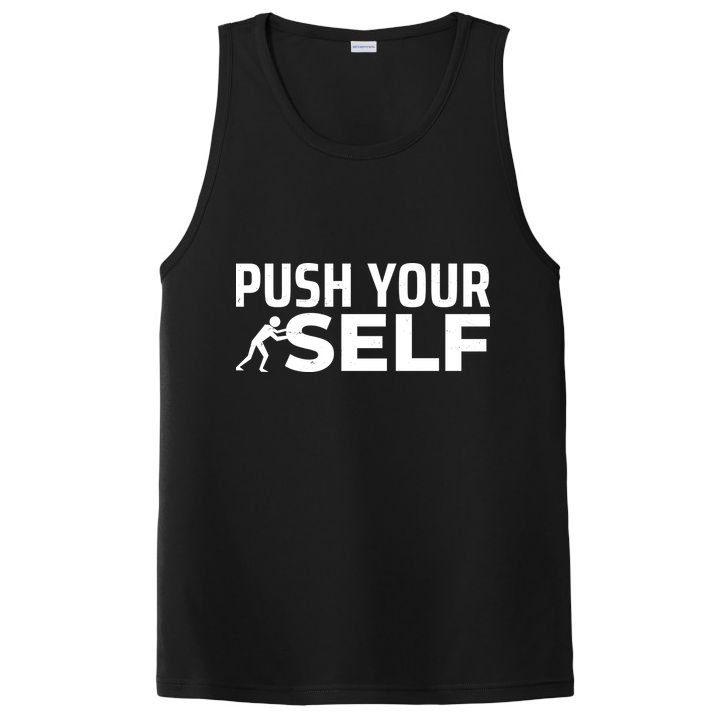 Push Yourself Motivational PosiCharge Competitor Tank