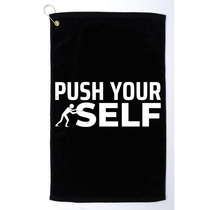 Push Yourself Motivational Golf Towel