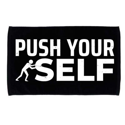 Push Yourself Motivational Microfiber Hand Towel