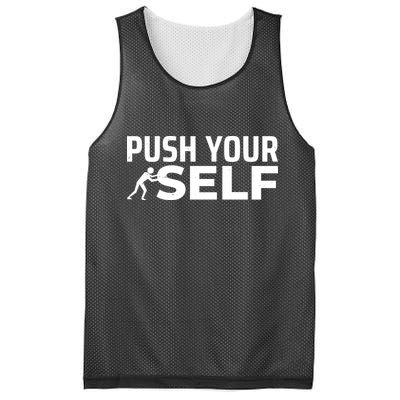 Push Yourself Motivational Mesh Reversible Basketball Jersey Tank