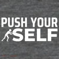 Push Yourself Motivational Wool Snapback Cap