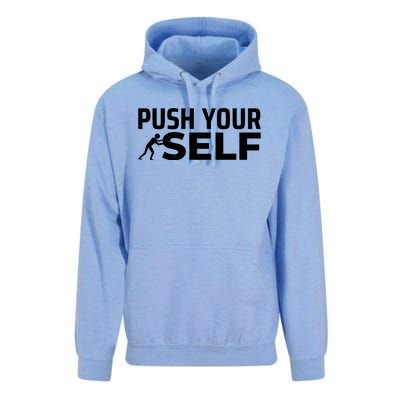 Push Yourself Motivational Unisex Surf Hoodie