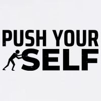 Push Yourself Motivational Garment-Dyed Sweatshirt