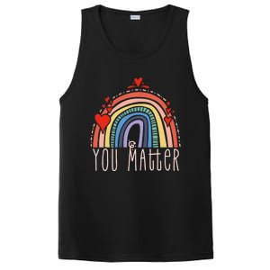 Pretty You Matter Rainbow Positive Message Teachers PosiCharge Competitor Tank