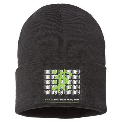 Pay Your Mom Tom Vanderpump Rules Black Sustainable Knit Beanie