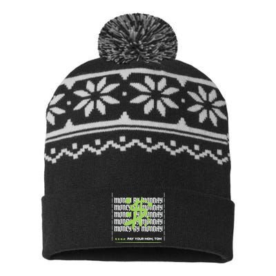 Pay Your Mom Tom Vanderpump Rules Black USA-Made Snowflake Beanie