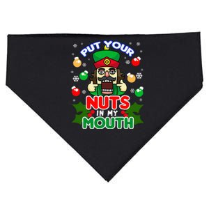 Put Your Nuts In My Mouth Naughty Nutcracker USA-Made Doggie Bandana