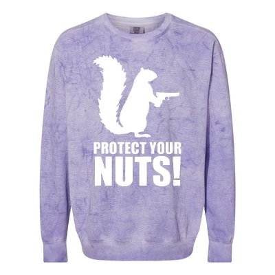 Protect Your Nuts Squirrel Colorblast Crewneck Sweatshirt