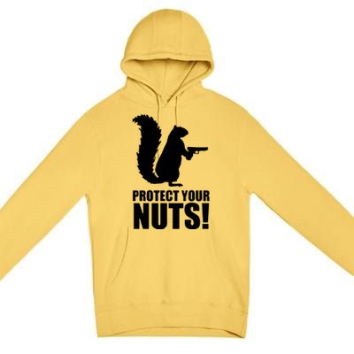 Protect Your Nuts Squirrel Premium Pullover Hoodie