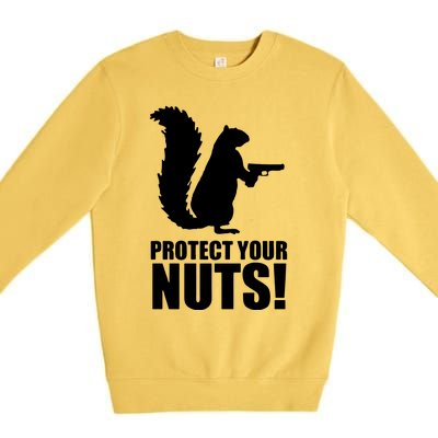 Protect Your Nuts Squirrel Premium Crewneck Sweatshirt