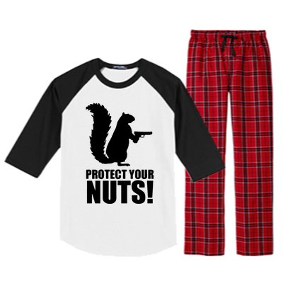 Protect Your Nuts Squirrel Raglan Sleeve Pajama Set