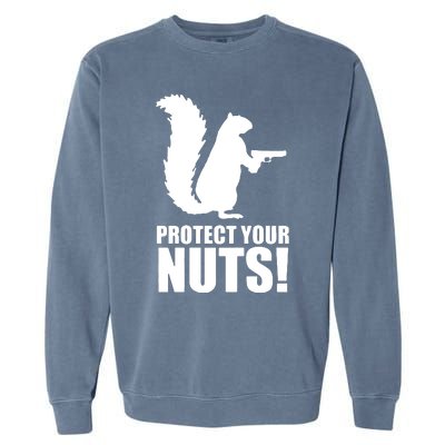 Protect Your Nuts Squirrel Garment-Dyed Sweatshirt