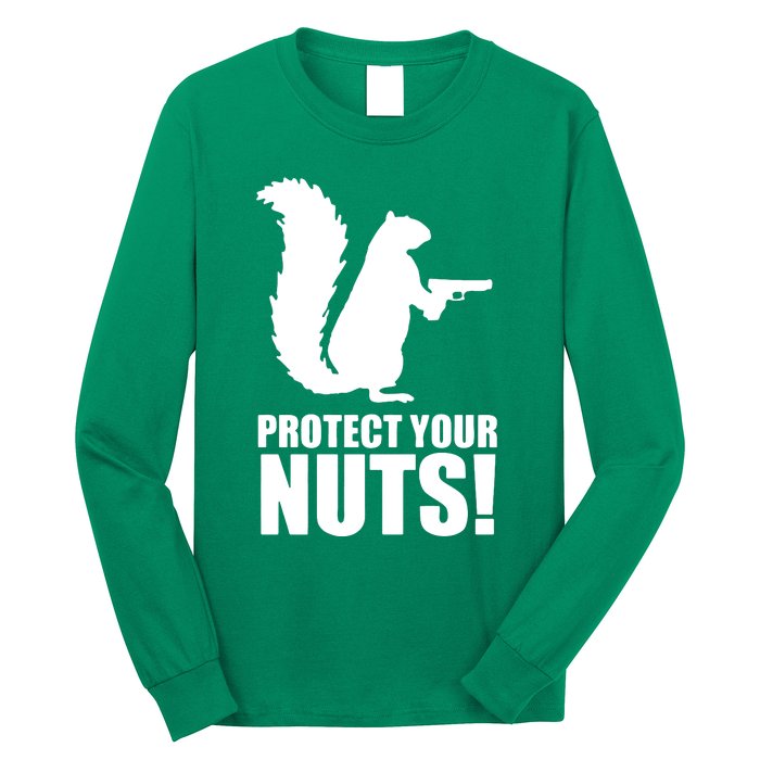 Protect Your Nuts Squirrel Long Sleeve Shirt