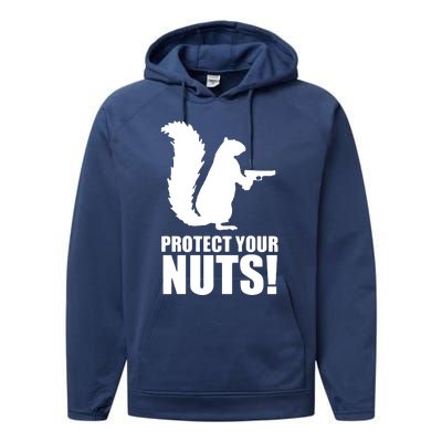 Protect Your Nuts Squirrel Performance Fleece Hoodie