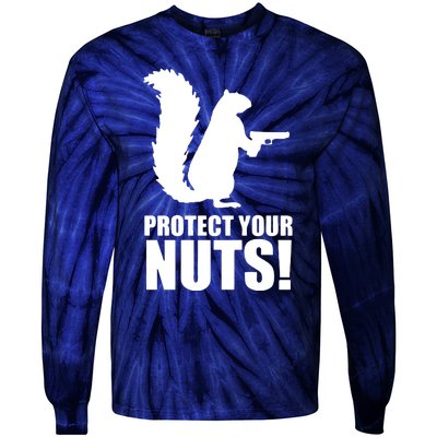 Protect Your Nuts Squirrel Tie-Dye Long Sleeve Shirt