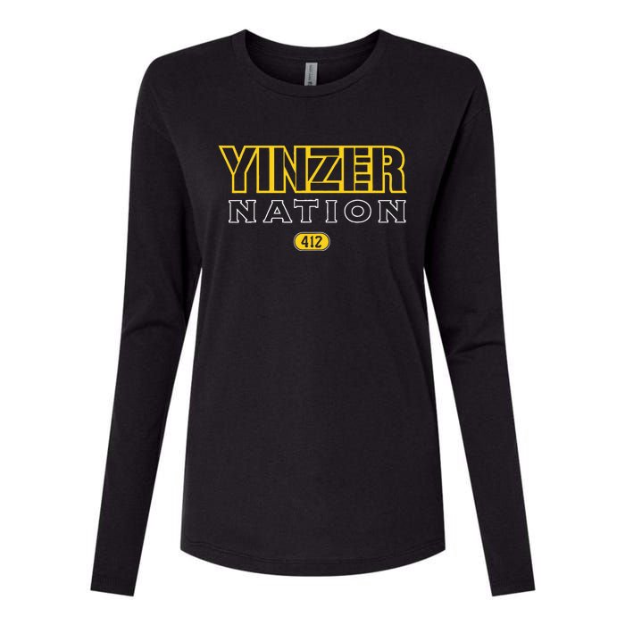 Pittsburgh Yinzer Nation Yinzer Pride Womens Cotton Relaxed Long Sleeve T-Shirt