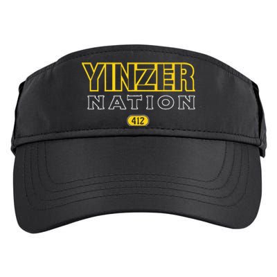 Pittsburgh Yinzer Nation Yinzer Pride Adult Drive Performance Visor