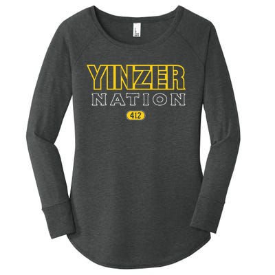 Pittsburgh Yinzer Nation Yinzer Pride Women's Perfect Tri Tunic Long Sleeve Shirt