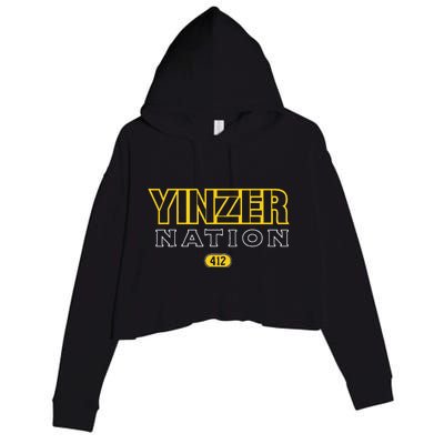 Pittsburgh Yinzer Nation Yinzer Pride Crop Fleece Hoodie